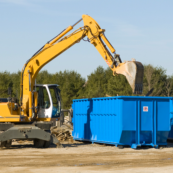 can i choose the location where the residential dumpster will be placed in Roseville Michigan